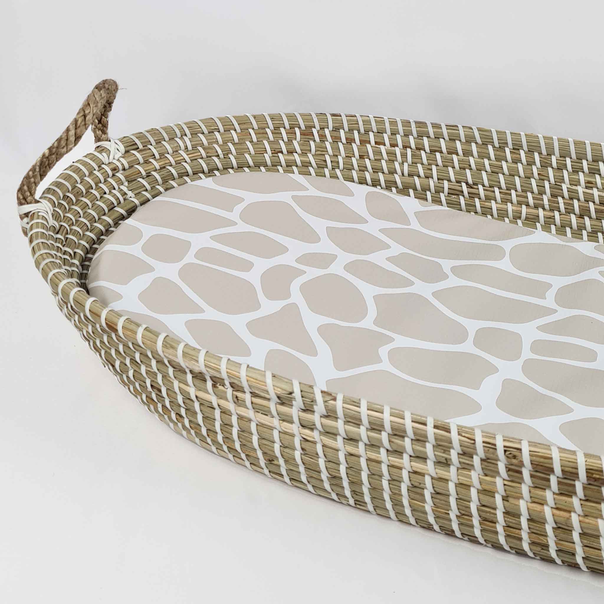 Changing Basket Mat Liner - Giraffe