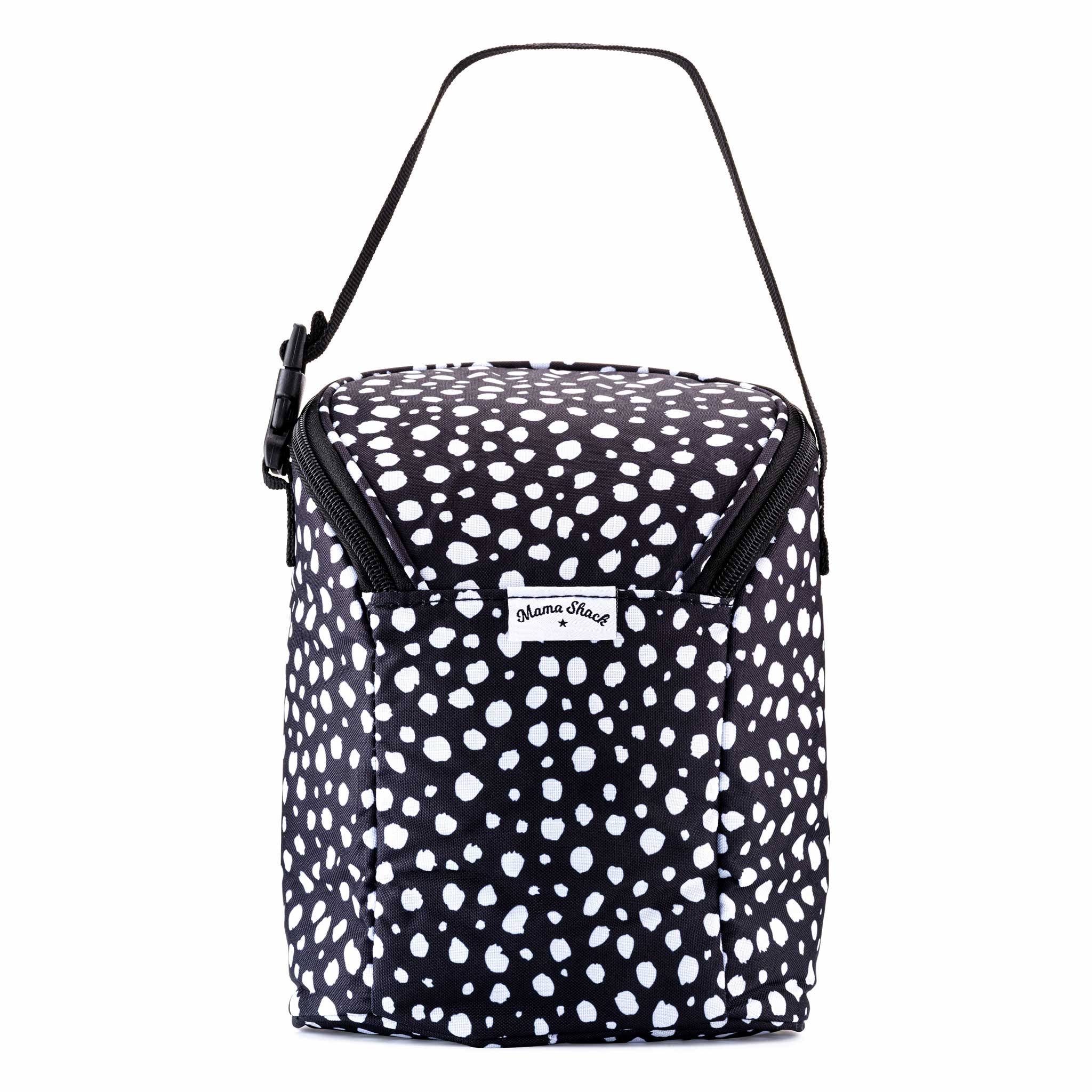 Insulated Baby Bottle and Lunch Bag - Black Spotty