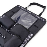 Kids Car Back Seat Organiser - Black Spotty