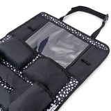 Kids Car Back Seat Organiser - Black Spotty