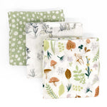 Organic Muslin Squares - Set of 3 - Woodland
