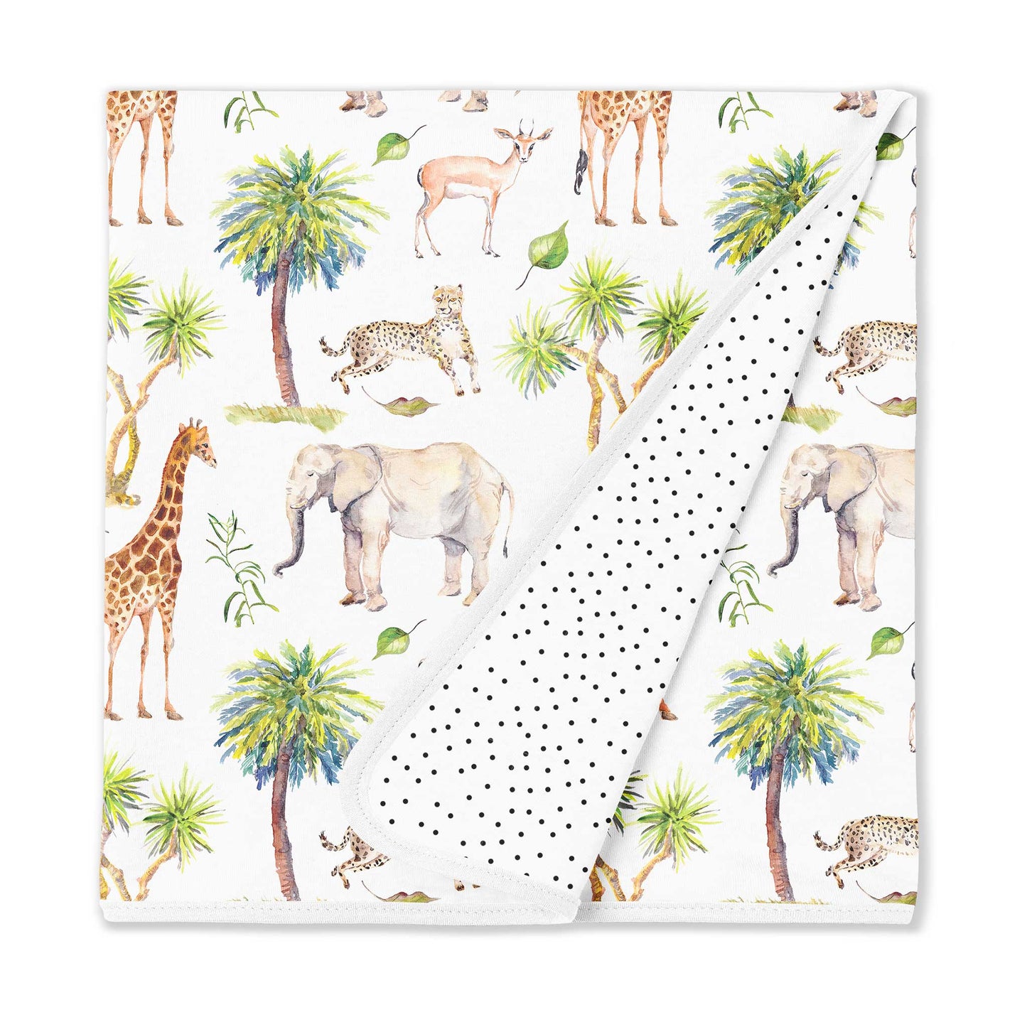 Organic Cotton Muslin Quilt Blanket - Wild Safari