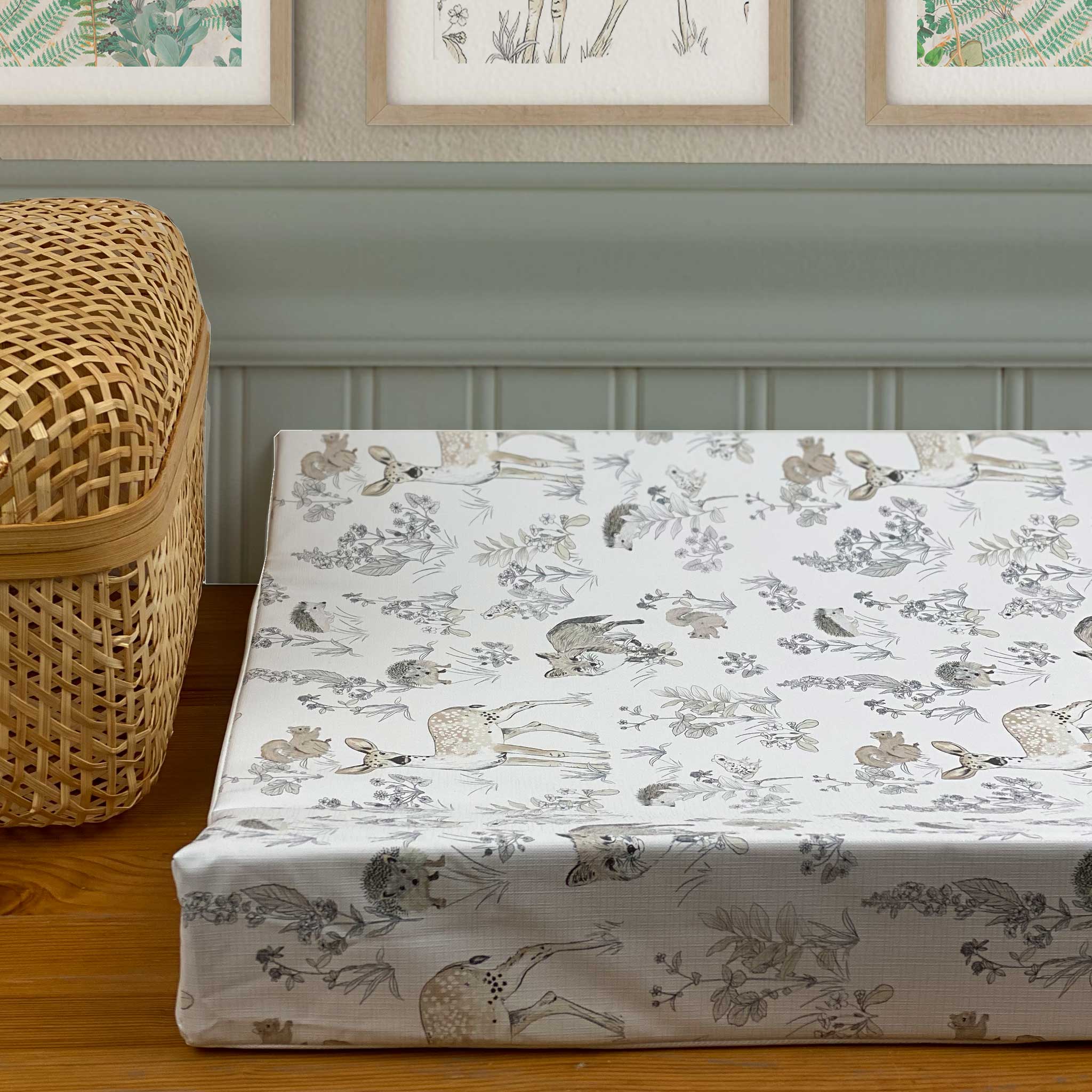 Anti Roll Changing Mat Woodland