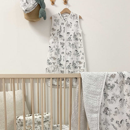 Muslin Baby Sleeping Bag - Woodland