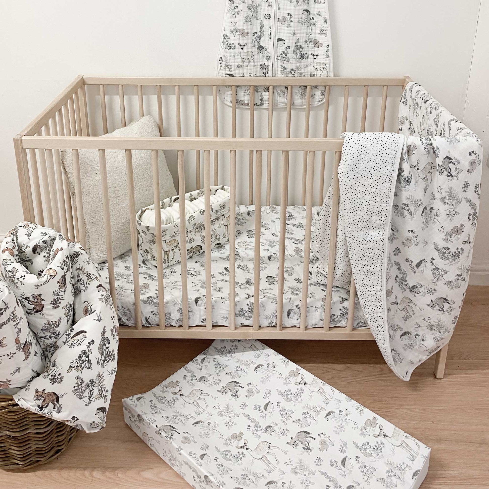 Fleece Bassinet Sheets Organic Cotton Muslin Fitted Cot Sheet