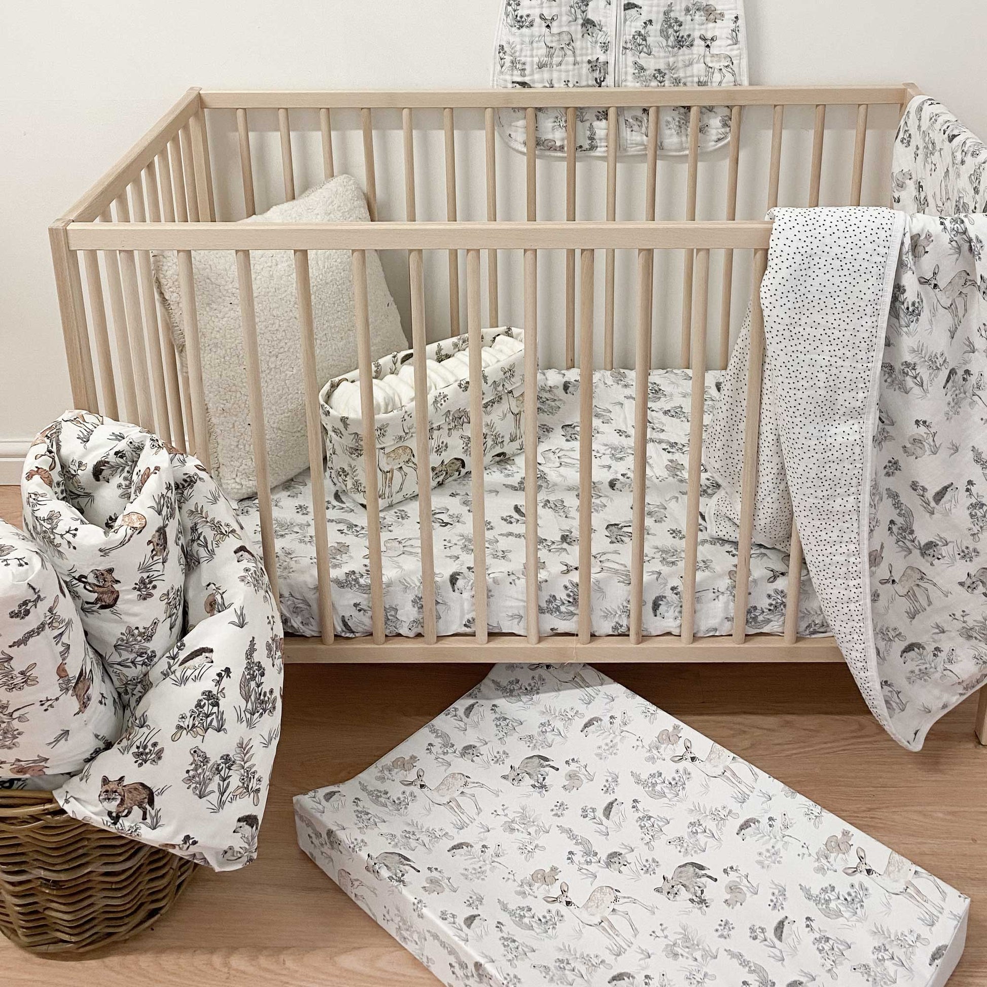Muslin Baby Sleeping Bag - Woodland