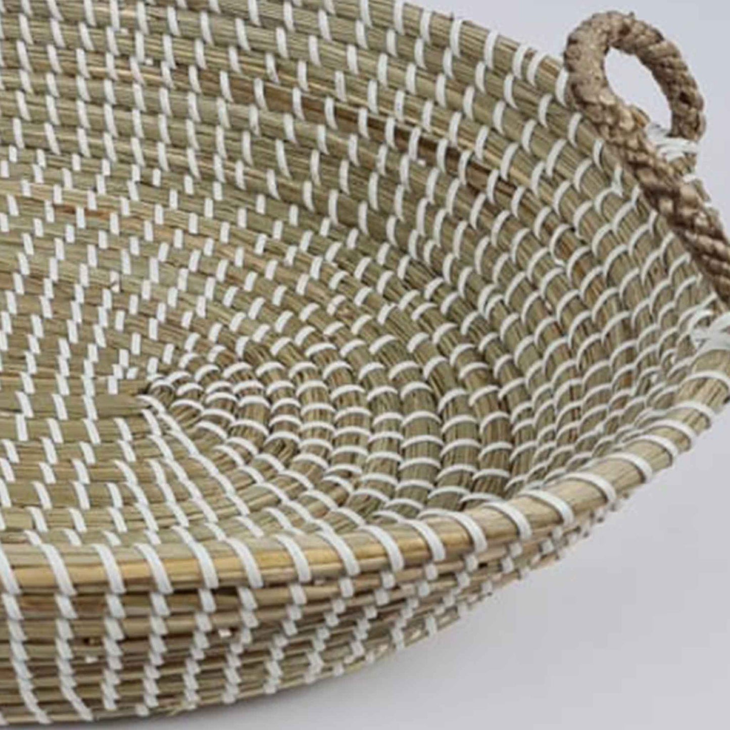 Changing Basket - Seagrass White & Natural