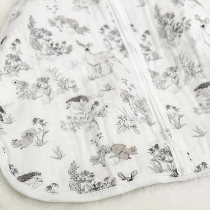 Muslin Baby Sleeping Bag - Woodland
