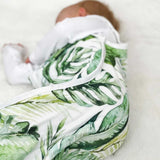 Muslin Baby Sleeping Bag - Banana Leaf