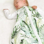 Muslin Baby Sleeping Bag - Banana Leaf