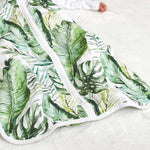 Muslin Baby Sleeping Bag - Banana Leaf