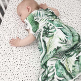 Muslin Baby Sleeping Bag - Banana Leaf