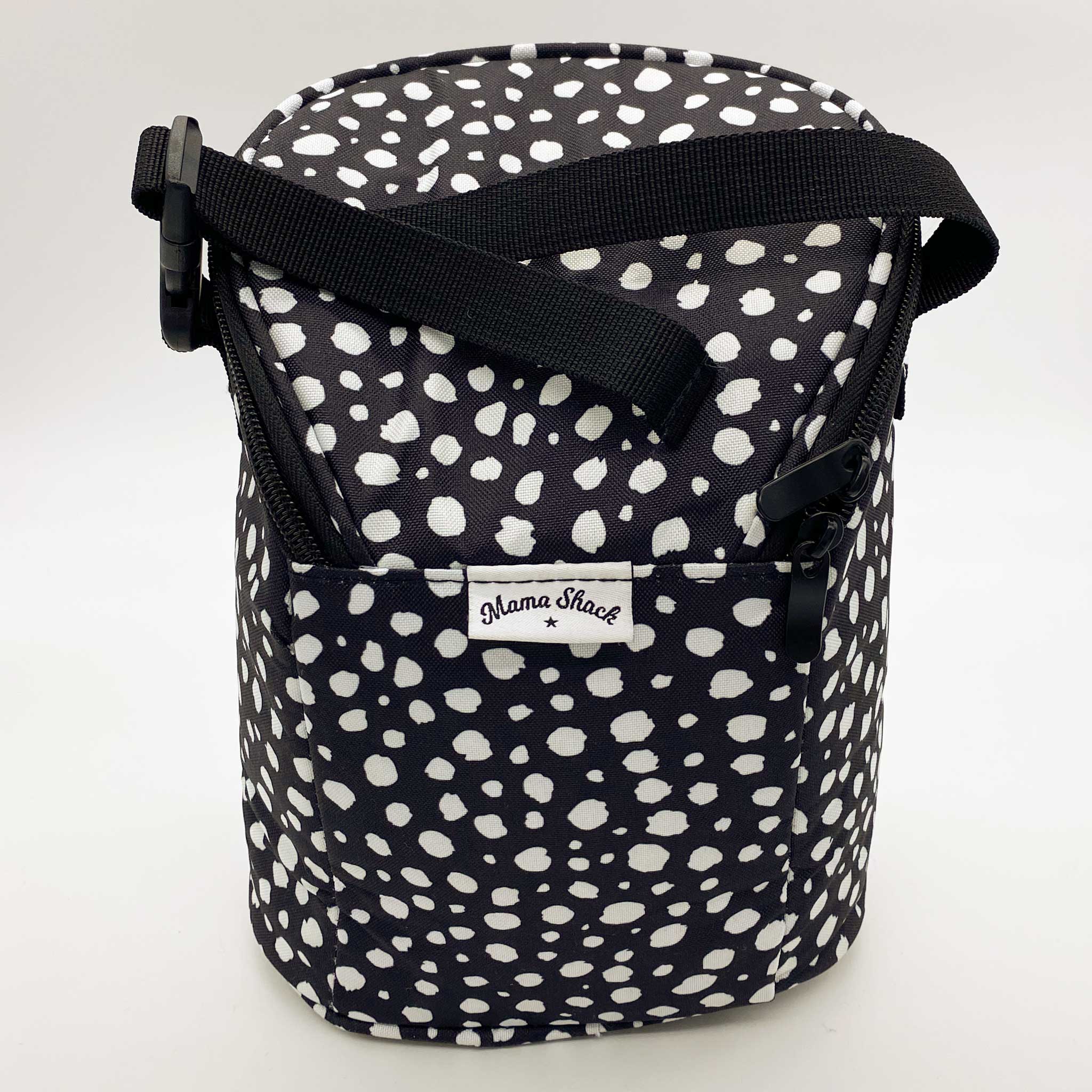 Black thermal lunch best sale bag