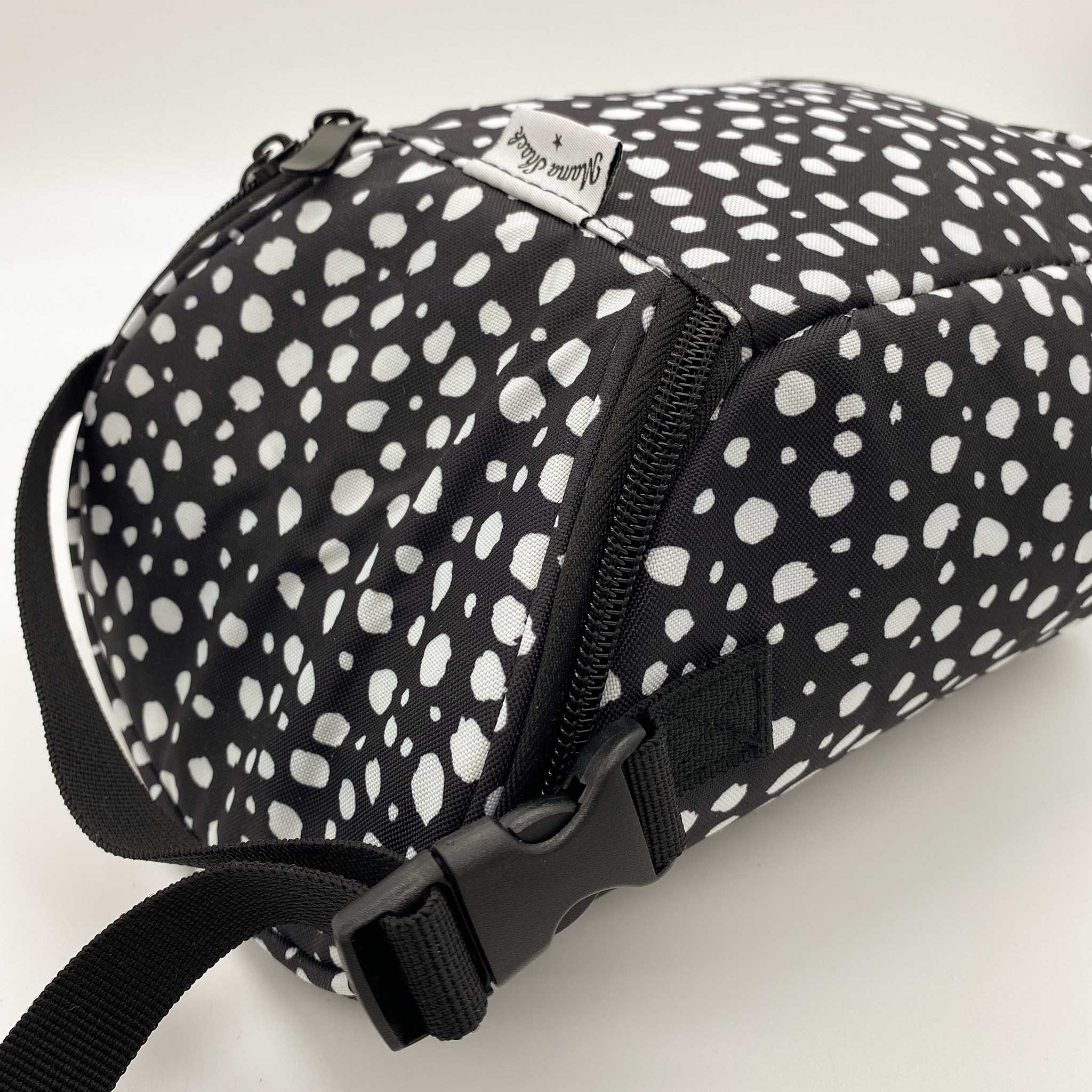 Insulated Baby Bottle and Lunch Bag - Black Spotty