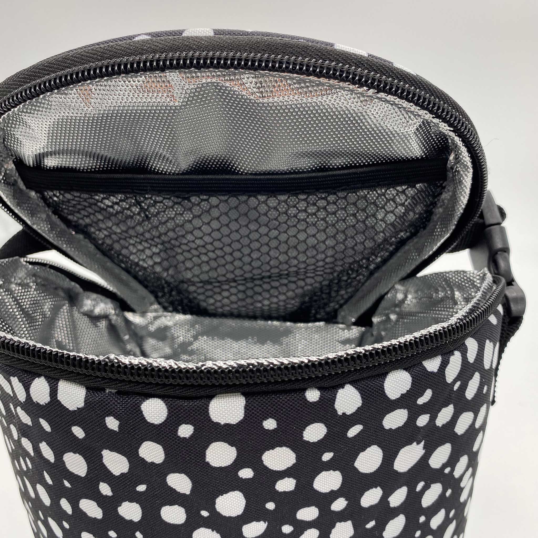 Insulated Baby Bottle and Lunch Bag - Black Spotty