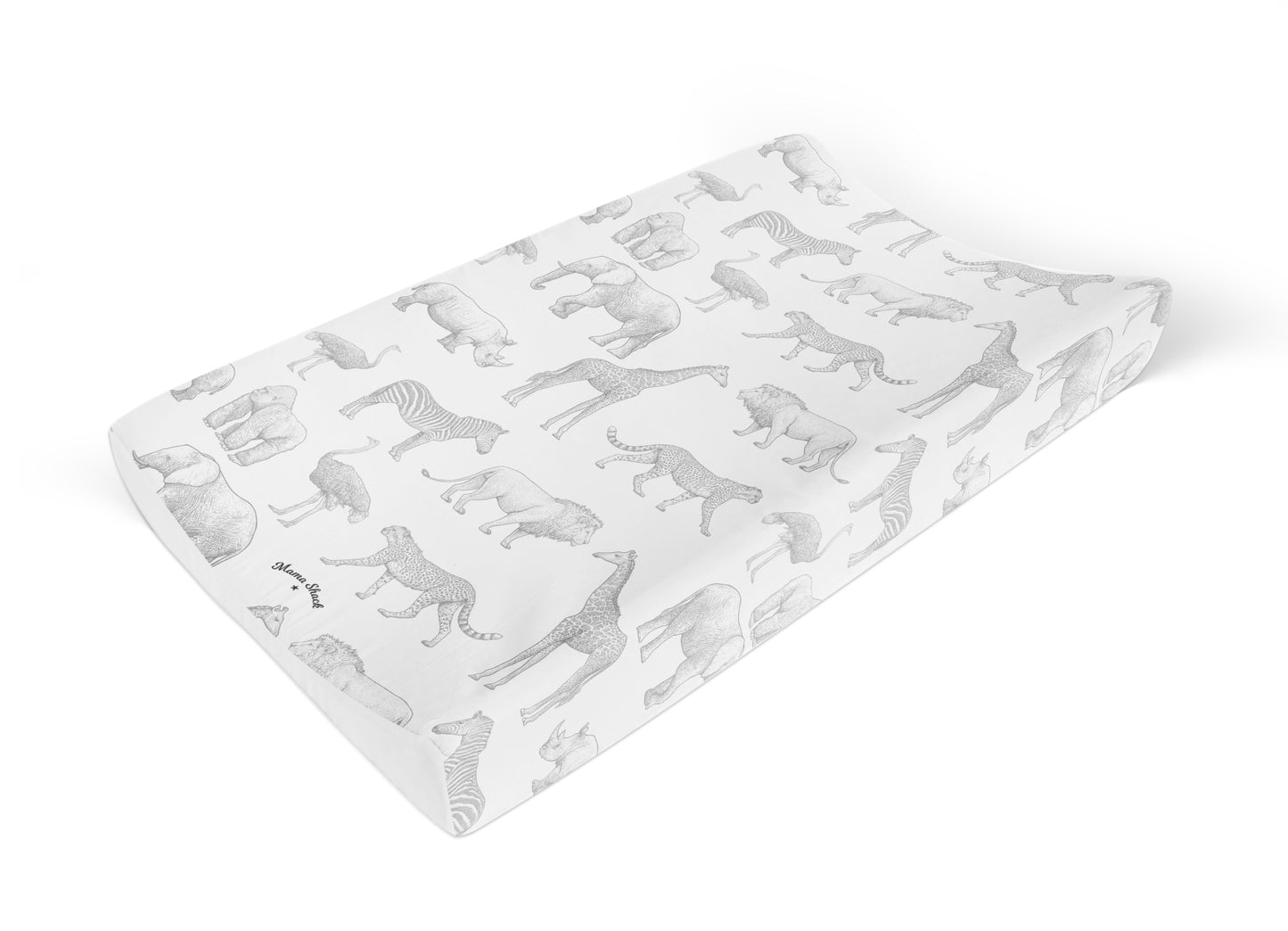 Animal Safari Anti Roll Changing Mat